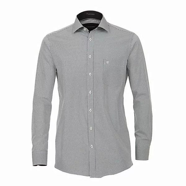CASAMODA Langarmhemd Übergrößen Langarmhemd anthrazit-weiß bedruckt von Cas günstig online kaufen
