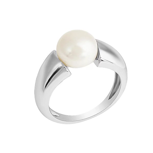 Zeeme Fingerring "Silber 925 rhodiniert Perle" günstig online kaufen