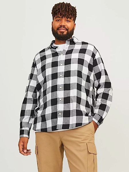 Jack & Jones Plus Langarmhemd JJGingham (1-tlg) günstig online kaufen