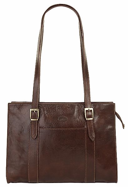 Piké Henkeltasche echt Leder, Made in Italy günstig online kaufen