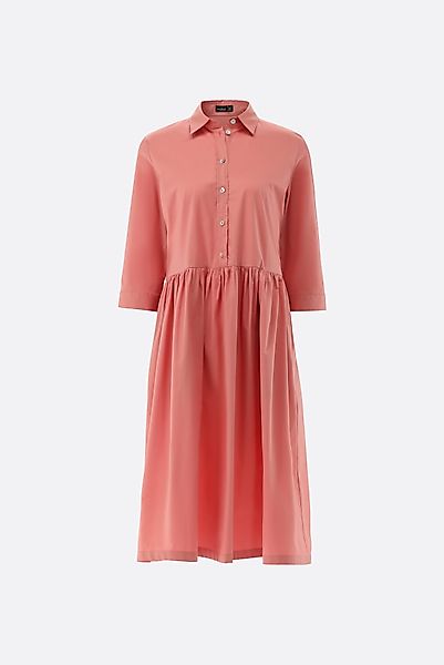 Midi-Hemdblusenkleid aus Baumwollstretch günstig online kaufen