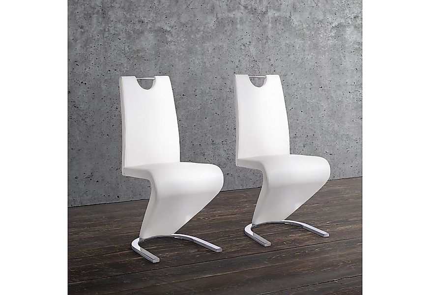 Home affaire Esszimmerstuhl Monza (Set, 2 St), Bezug in Kunstleder, Rückenl günstig online kaufen