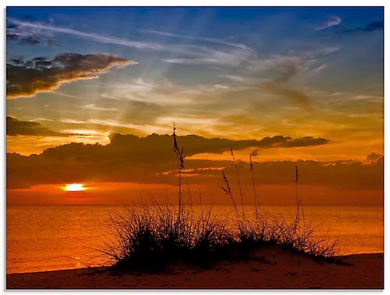 Artland Glasbild "Herrlicher Sonnenuntergang", Sonnenaufgang & -untergang, günstig online kaufen