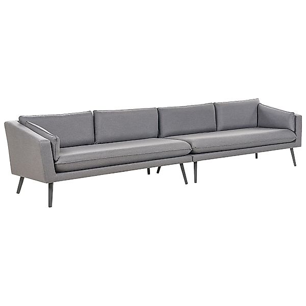 Beliani Gartensofa Grau 76x320x70 günstig online kaufen