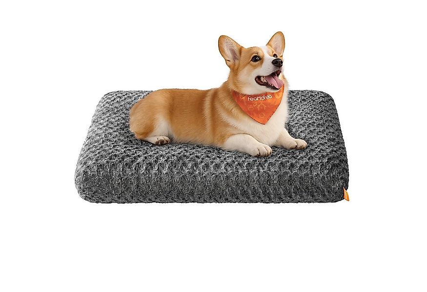 FEANDREA Hundebett, flauschige Hundematte, Plüsch, waschbar, weich günstig online kaufen