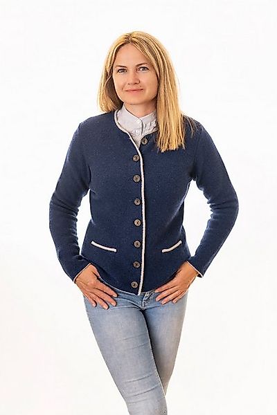 Pezzo D'oro Trachtenstrickjacke Damenstrickjacke aus Merinowolle in der Far günstig online kaufen