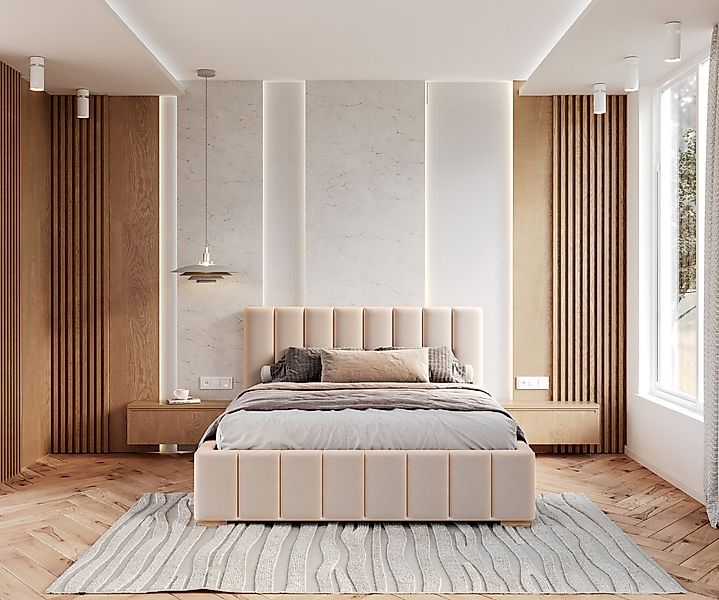 thematys Polsterbett Bett Stauraumbett Velours 90x200, 120x200, 140x200, 16 günstig online kaufen