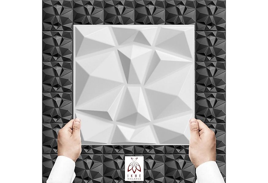 IKHEMalarka 3D Wandpaneel 3D Paneele PVC Kunststoffpaneele 30x30cm, BxL: 30 günstig online kaufen