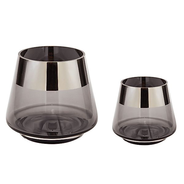 Fink Teelichthalter JONA - 2er Set Teelichthalter aus Glas in Transparent/S günstig online kaufen