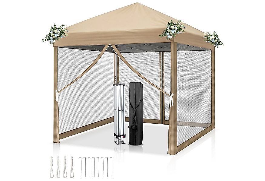 LALAHO Faltpavillon Partyzelt Pop Up Pavillon 3x3m, mit 4 Netzvorhängen, UV günstig online kaufen