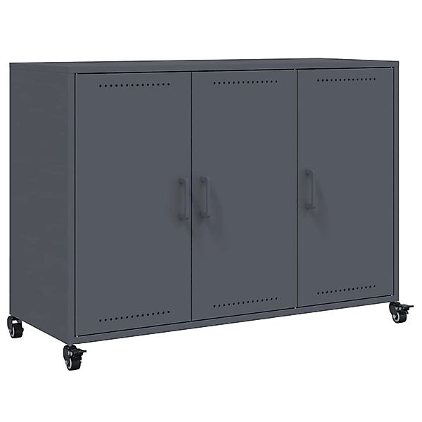 vidaXL Sideboard Anthrazit 100,5x39x72 cm Stahl 846682 günstig online kaufen