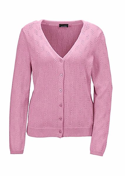 GOLDNER Strickjacke "Cardigan" Ajourmuster günstig online kaufen