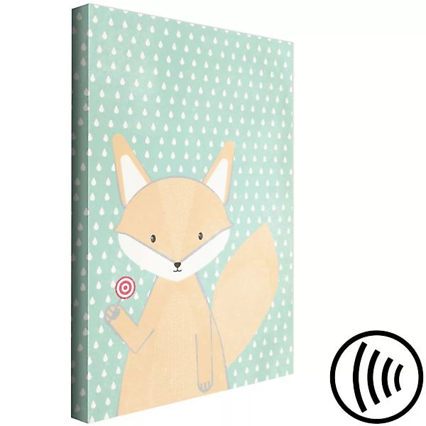 Leinwandbild Little Fox (1 Part) Vertical XXL günstig online kaufen