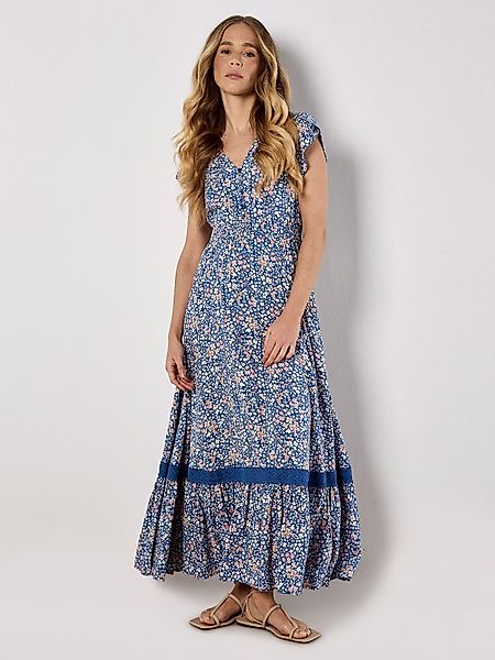 Apricot Maxikleid Ditsy Cluster Crochet Maxi günstig online kaufen
