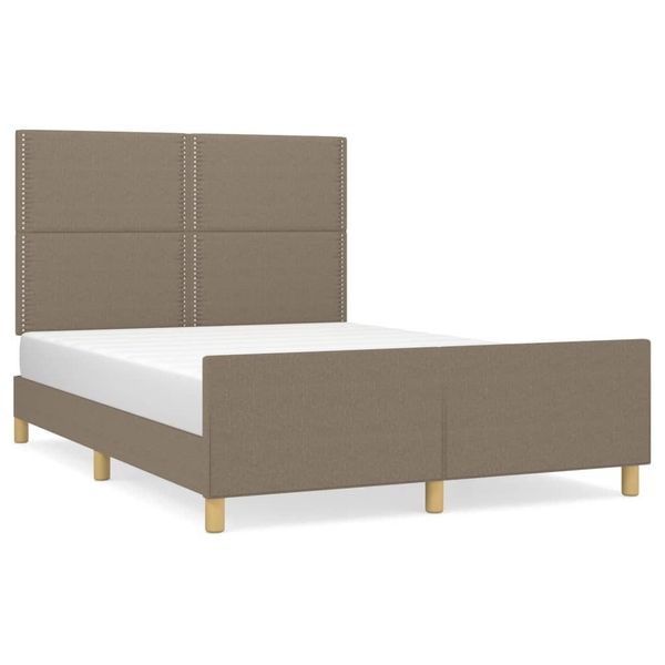 vidaXL Bett Bettgestell ohne Matratze Taupe günstig online kaufen