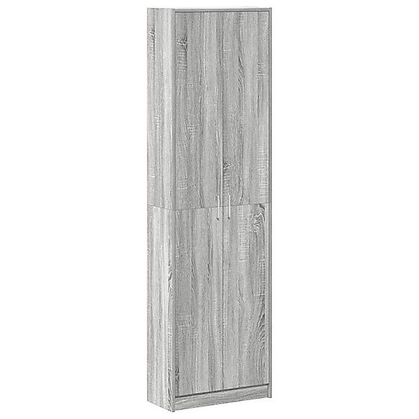 vidaXL Kleiderschrank Kleiderschrank Grauer Sonoma 55x25x189 cm Holzwerksto günstig online kaufen