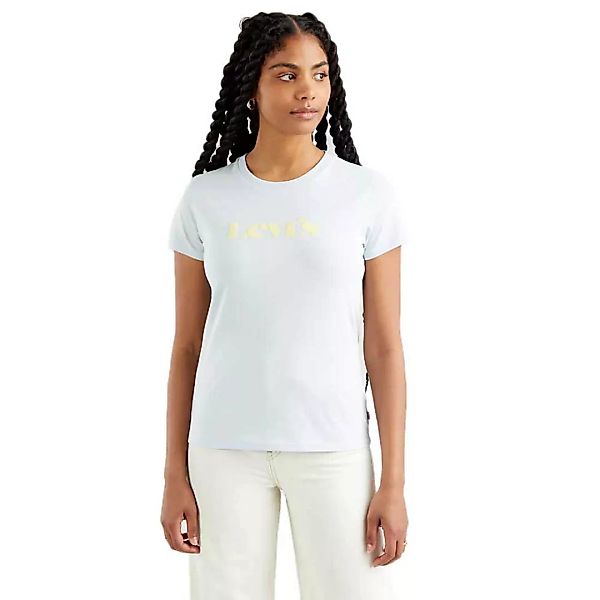 Levi´s ® The Perfect Kurzarm T-shirt M Seasonal Mv Logo Blues günstig online kaufen