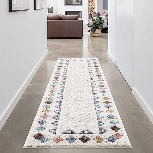 Carpet City Hochflor-Teppich "Focus 3034" rechteckig 20 mm Höhe Läufer, Boh günstig online kaufen