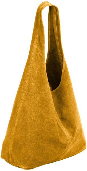 Caspar Schultertasche große Damen Wildleder Tasche günstig online kaufen