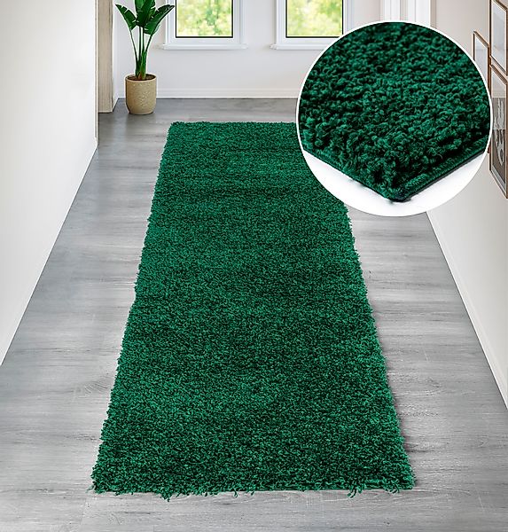my home Läufer »Viva«, rechteckig, 45 mm Höhe, Läufer, Brücke, Uni-Farben, günstig online kaufen