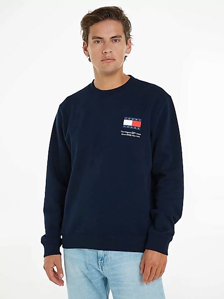 Tommy Jeans Sweatshirt "TJM REG ESSENTIAL FLAG CNECK EXT", Rundhals-Sweatsh günstig online kaufen