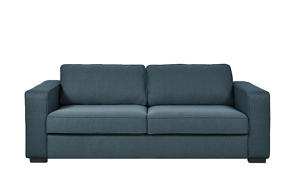 Sofa, 3-sitzig - türkis/petrol - 220 cm - 94 cm - 87 cm - Polstermöbel > So günstig online kaufen