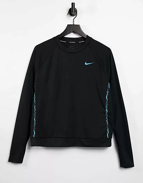 Nike Running Icon Clash – Mid-Layer Oberteil in Schwarz günstig online kaufen