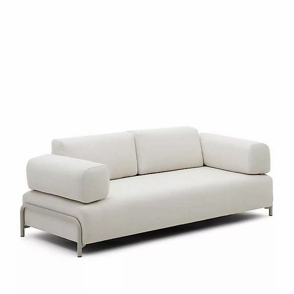 Dreisitzer Couch Skandi Beige Lehnen abnehmbar Skandi Design günstig online kaufen