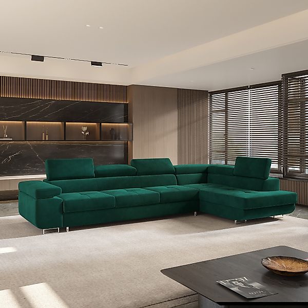 Masseno Ecksofa VICENTE mit Schlaffunktion L-Form, günstig online kaufen