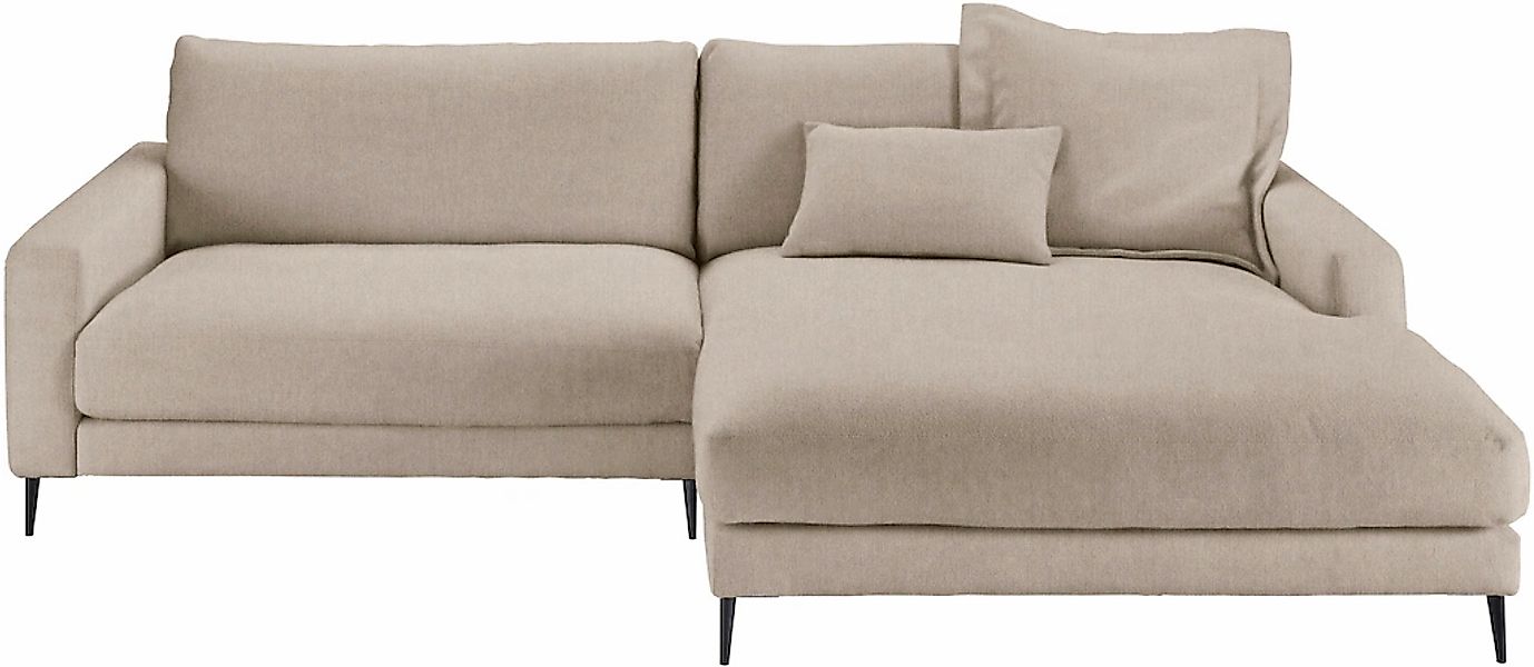 Home affaire Ecksofa "Downtown, B/T/H: 272/190/84 cm L-Form" weicher Sitzko günstig online kaufen