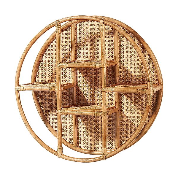 Kobolo Regal Wandregal VIENNA aus Rattan günstig online kaufen