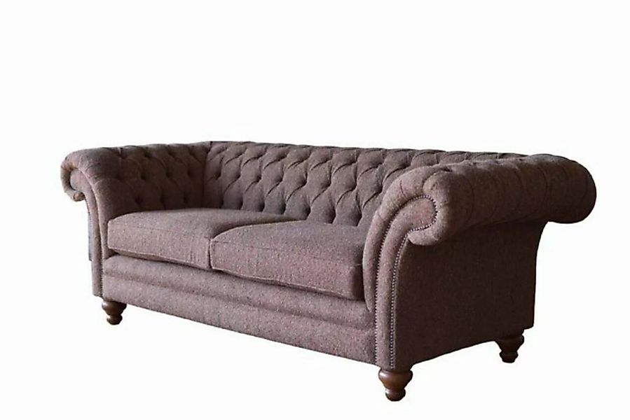 JVmoebel Chesterfield-Sofa, Sofa Chesterfield Wohnzimmer Textil Klassisch D günstig online kaufen