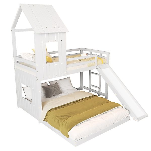 Merax Etagenbett, Kinderbett 90x200cm mit Unterbett günstig online kaufen