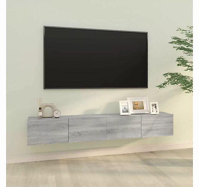 furnicato TV-Schrank TV-Wandschränke 2 Stk. Grau Sonoma 100x30x30 cm Holzwe günstig online kaufen