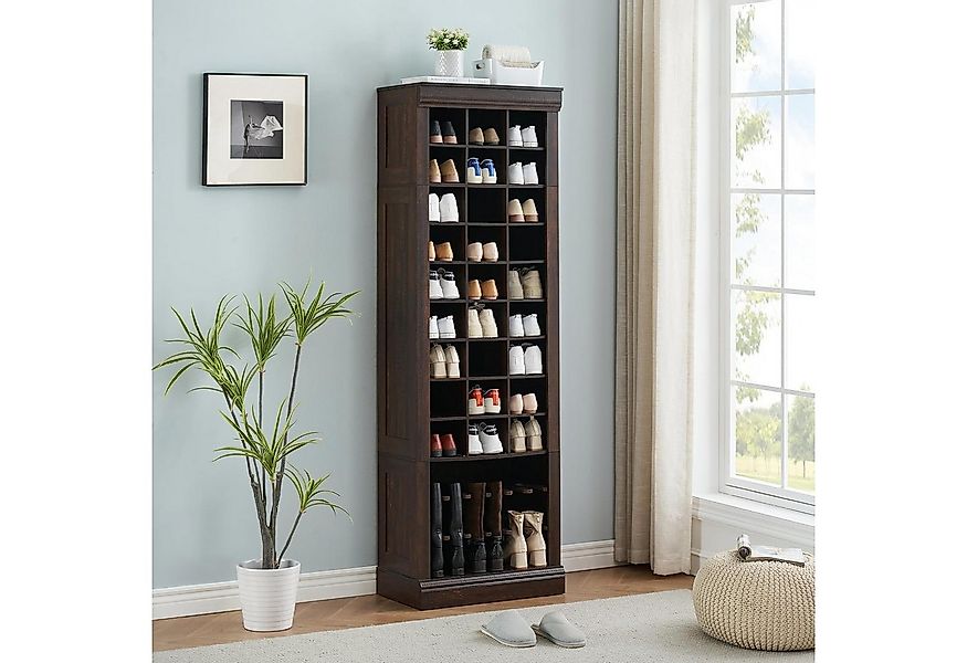 GarveeMore Schuhschrank Schuhschrank 10-stöckiger hoher Schuhregal,asst bis günstig online kaufen