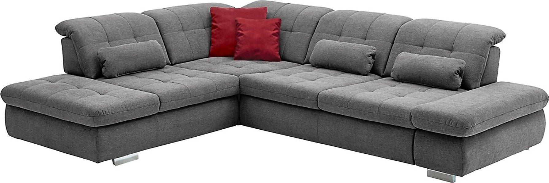 Die PlanBar Ecksofa "MP-IN17004 L-Form" wahlweise mit Bettfunktion, Sitztie günstig online kaufen