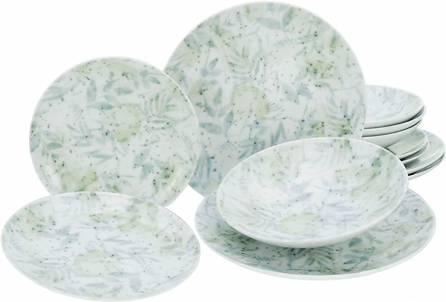 CreaTable Teller-Set "Geschirr-Set Home - Tropical" Service, im Used-und Vi günstig online kaufen