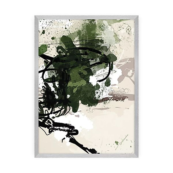 Poster Abstract II, 30 x 40 cm, Rahmen wählen: silber günstig online kaufen