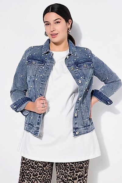 Studio Untold Sommerjacke Jeansjacke Regular Shape allover Zierperlen günstig online kaufen