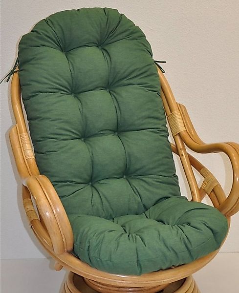 Rattani Sesselauflage Polster für Rattan Schaukelstuhl Drehsessel L 135 cm günstig online kaufen