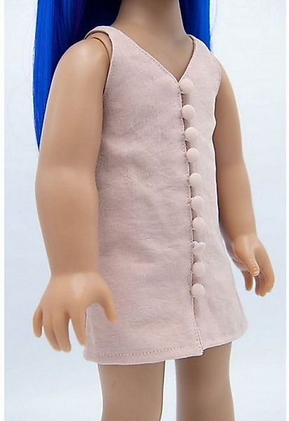 I´m a Girly Puppenkleidung Puppen Kleid pink mit Knöpfen Puppenbekleidung f günstig online kaufen
