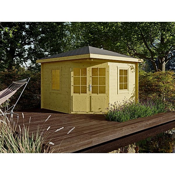 Fjordholz 5-Eck Gartenhaus Modell Evelyn 3A Kiefer Imprägniert günstig online kaufen
