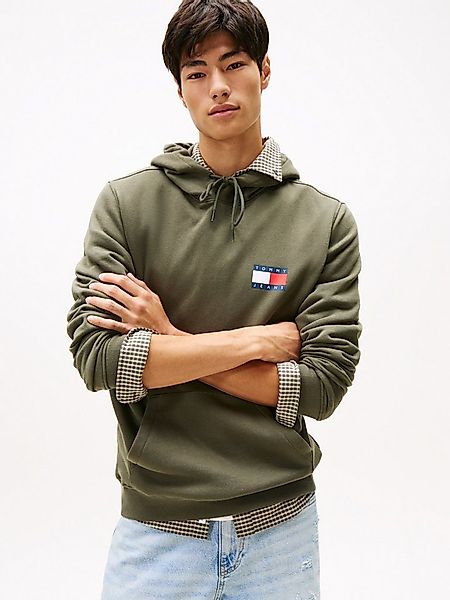 Tommy Jeans Sweatshirt TJM REG ESSENTIAL FLAG HOOD EXT mit bedruckten Marke günstig online kaufen