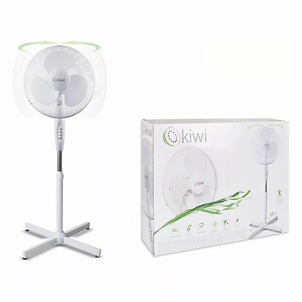 Freistehender Ventilator Kiwi Weiß 45 W (ø 40 Cm) günstig online kaufen