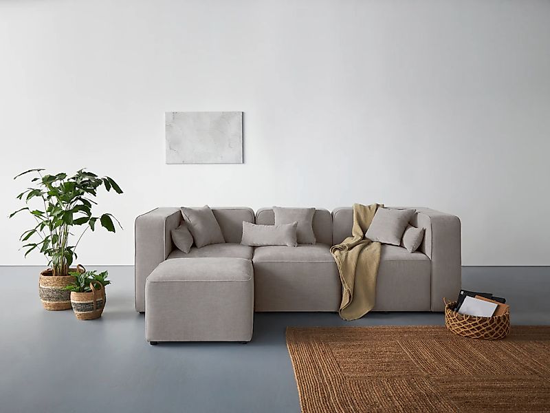 Home affaire 3-Sitzer "Sundstrup L-Form" Modulserie, individuelle Zusammens günstig online kaufen