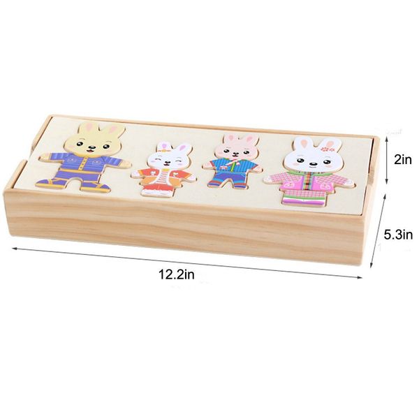 CLTYQ Lernspielzeug Kinder Holzpuzzle, Holz-Puzzle Box, günstig online kaufen