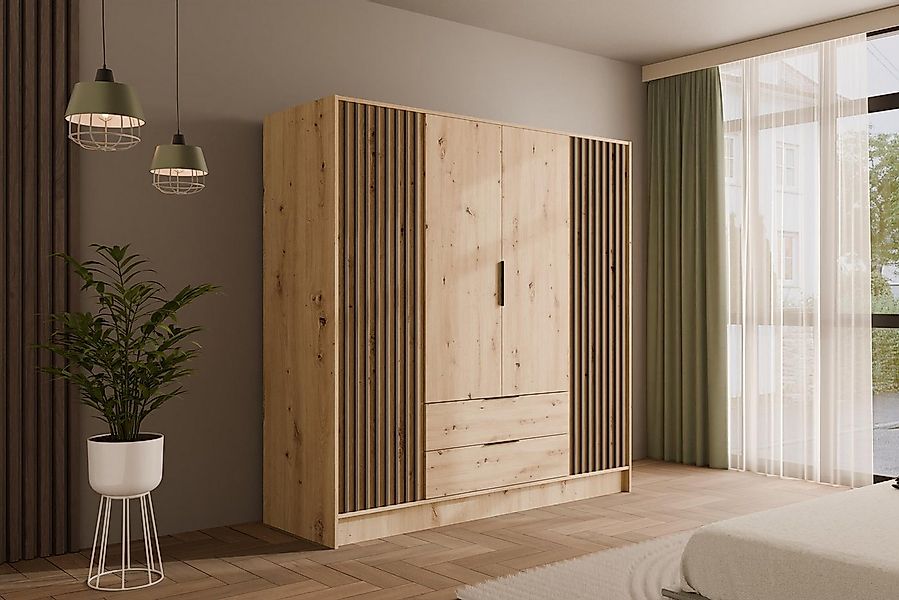 ALTDECOR Drehtürenschrank NELIA (Kleiderschrank Garderobenschrank mit viel günstig online kaufen