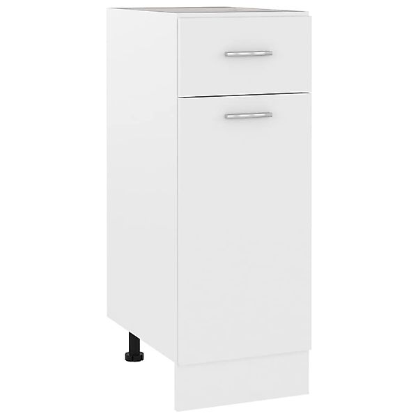 Schubunterschrank Weiß 30x46x81,5 Cm Spanplatte günstig online kaufen
