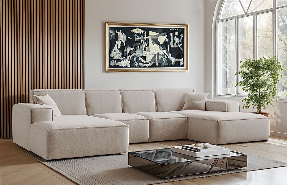 Kaiser Möbel Ecksofa Eckcouch U form, SIENA stoff Poso, Maloy, Salvador,Vel günstig online kaufen