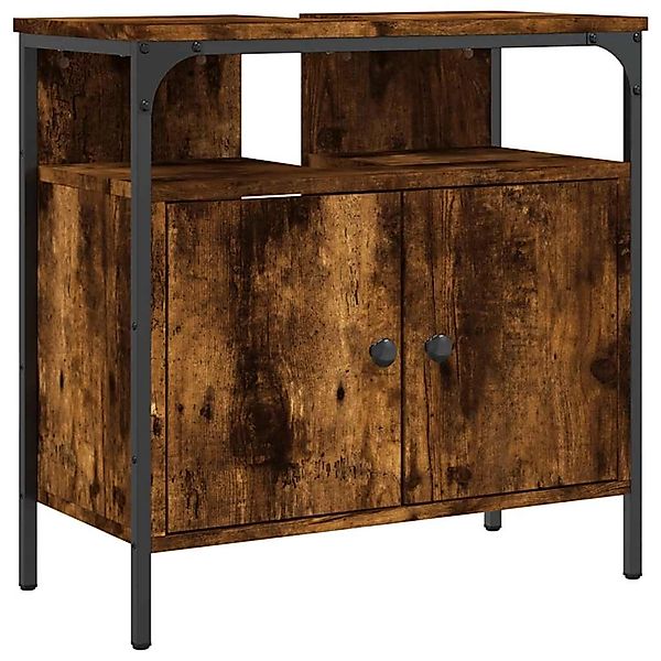 vidaXL Waschbeckenunterschrank Räuchereiche 60x30x60 cm Holzwerkstoff 84243 günstig online kaufen